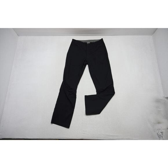 Eddie Bauer Camp Tech Pants Black Nylon Hiking Athetic Mens Size 32 x 30 - Picture 1 of 8